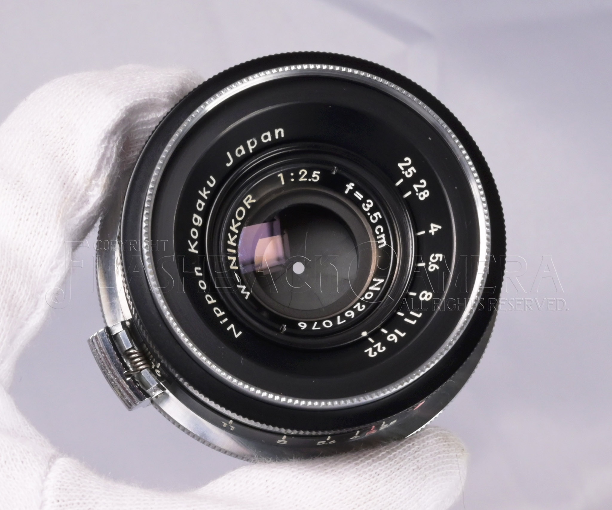 W-ニッコール 35mm f2.5 ニコンS 後期型 黒鏡胴 整備済み 美品