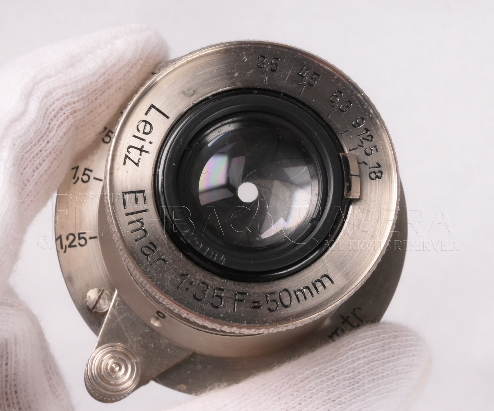 新エルマー 50mm f3.5 ライカL ニッケル 1933年製 フルOH済 良上品