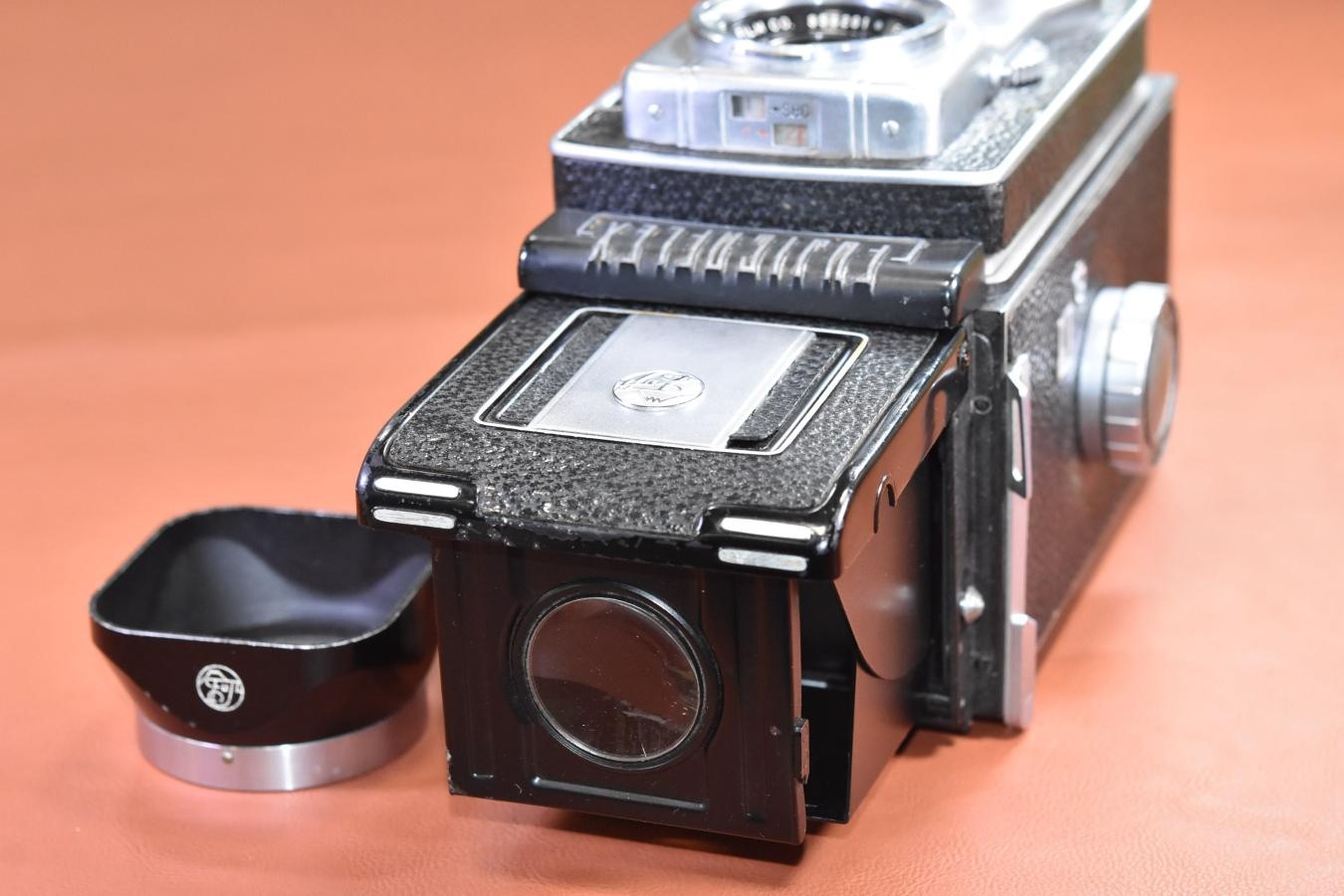【希 少】FUJICA FLEX  純正専用メタルフード付【FUJINAR 8.3cm F2.8 レンズ搭載】※FUJIFILMが唯一作った二眼レフカメラで有名