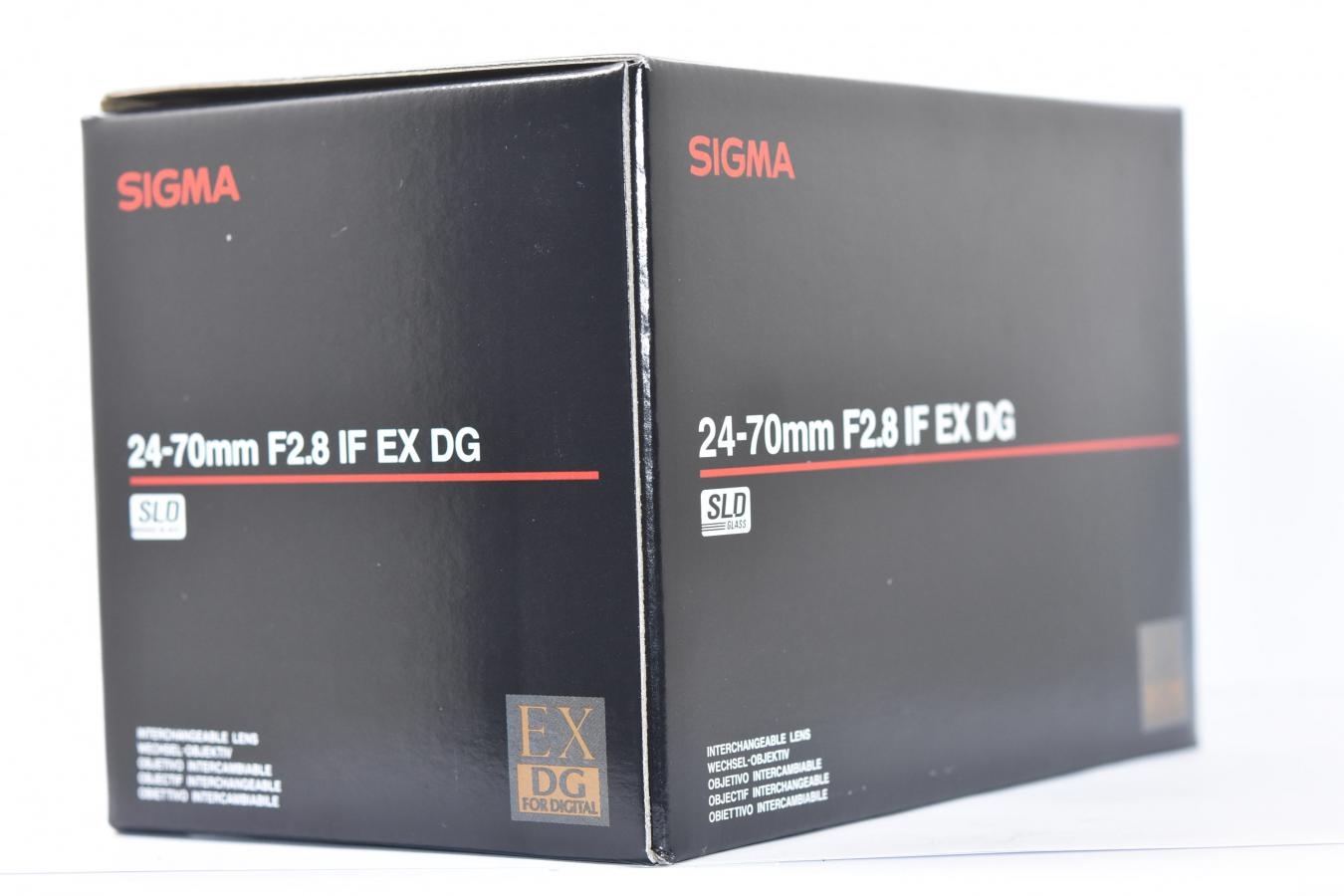 【新品未使用】 SIGMA 24-70mm F2.8 IF EX DG HSM 【元箱付一式 SONY Aマウントレンズ】